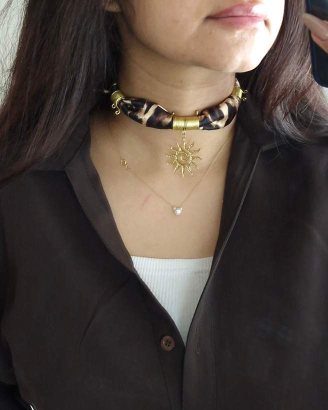 گردنبند پارچه ای