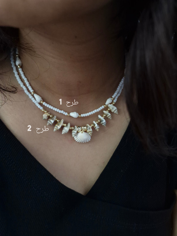 گردنبند تابستانی گوش ماهی و صدف