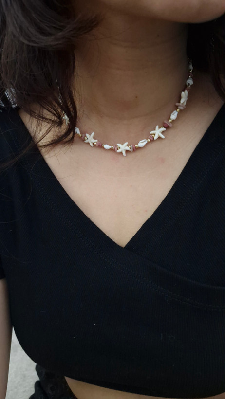 گردنبند تابستانی سنگ و ستاره